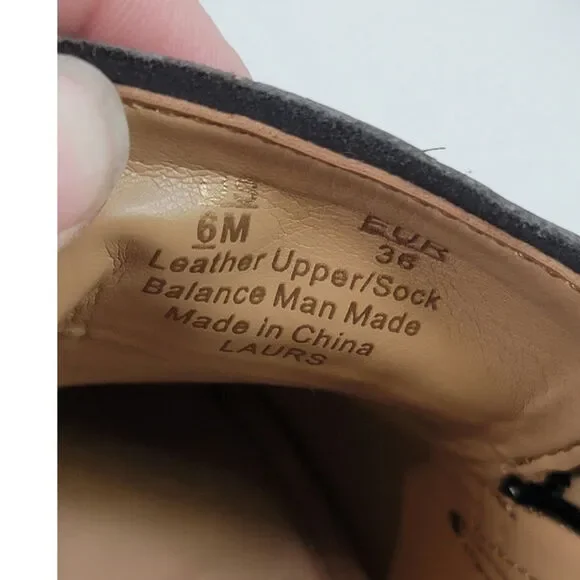 SAM EDELMAN LAURS PLATFORM LOAFERS IN BLACK PATENT LEATHER, SZ 6 - Picture 9 of 16